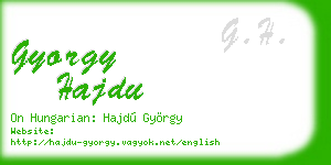 gyorgy hajdu business card
